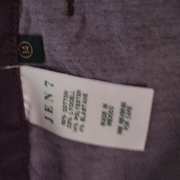 NWOT JEN 7 By 7 For All Mankind purple Slim Straight Pants Plum/Purple Size 8 - Picture 5 of 5